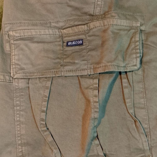 Biston olive green cargo shorts size 30