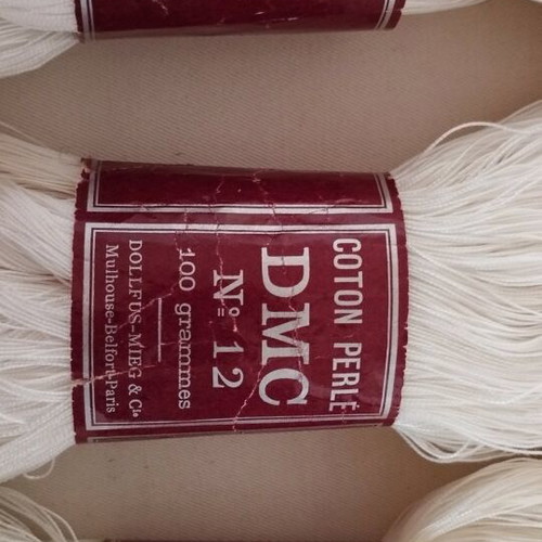 DMC Coton Perlé off-white n.12 pack of 4 like new