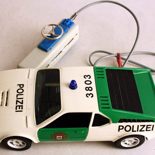 Vintage GAMA BMW M1 Polizei police car with remote control new