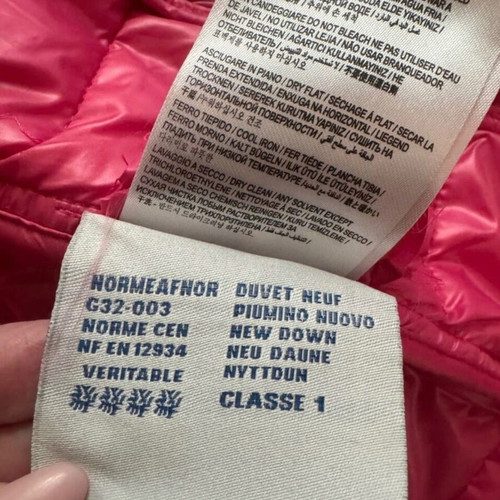 Moncler puffer pink size 1 like new