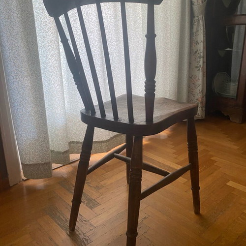 Classic vintage solid wood chair natural shade like new