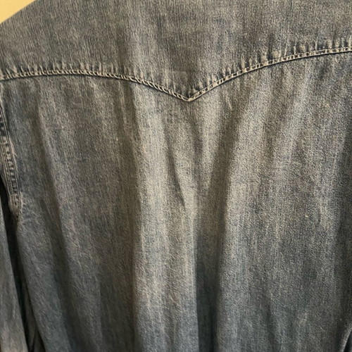 Ralph Lauren jean shirt used, slim line, blue, size S-M
