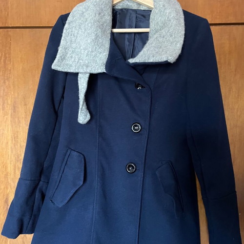 Women's coat like new, gray and blue, size S