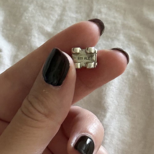 Pandora car charm, silver