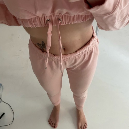 Prince Oliver cotton set new, crop sweatshirt and pants
