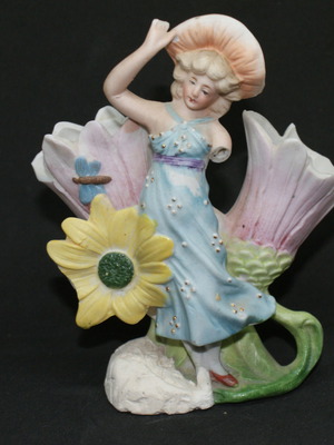 Antique biscuit vase used, 1900s