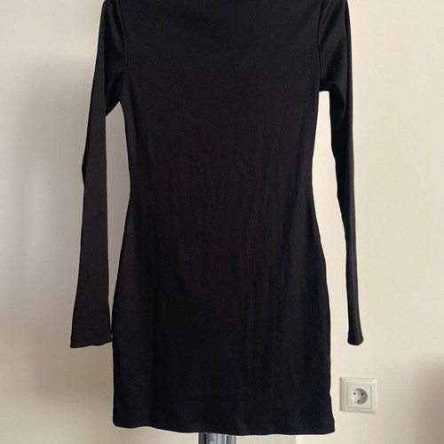 Black fitted mini dress Pink Woman size S like new