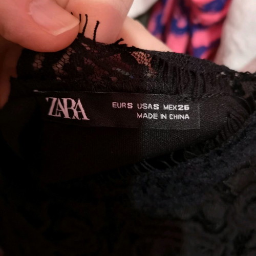 Zara dress used, black, size S
