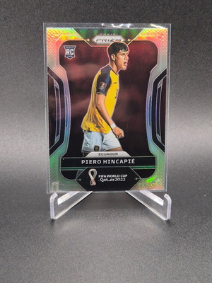 2022 Panini Prizm World Cup Qatar Silver Prizm Piero Hincapie #83 Arsenal Ecuador Rookie RC used
