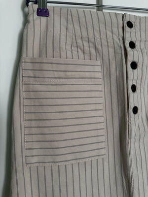 Zara midi φούστα με κουμπιά και πλαϊνά σκισίματα size M σαν καινούργιο, μπεζ