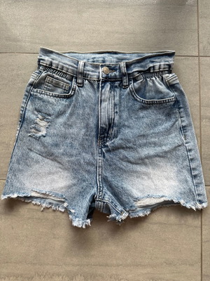 Τζιν σορτσάκι ψηλό μέσο καινούργιο, small-extra small