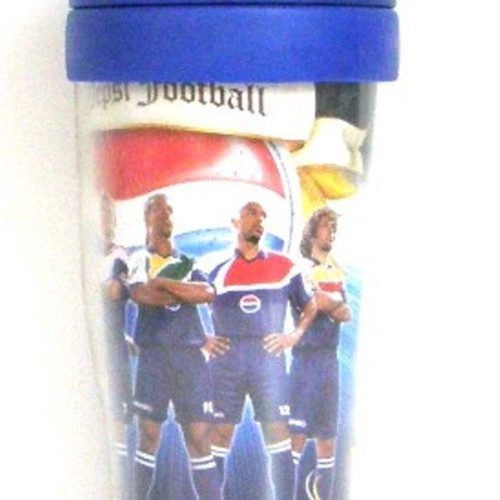 Pepsi thermal cup new with tribute to world football stars