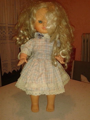 Κούκλα Vintage Big 50cm από τη δεκαετία του 1960, Made in Italy