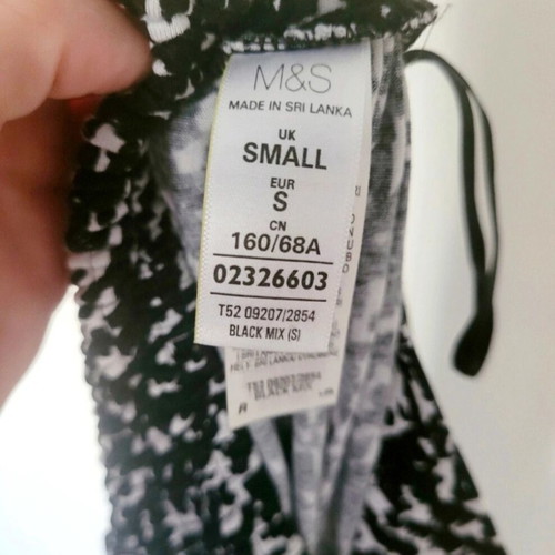 Marks and Spencer pants black and white, new, size S