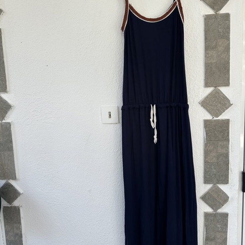 Figaro long dress like new, size M, blue and brown