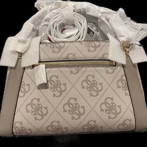 Guess Karnilla Logo shoulder bag, dark taupe