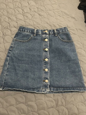 Denim skirt used, size M 38 10, blue