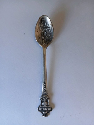 Rolex Bucherer Genève collectible spoon used, silver plated souvenir