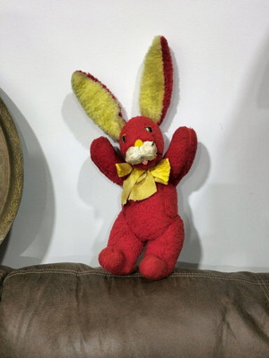 Retro stuffed rabbit 50 cm like new