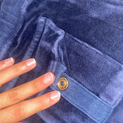 SugarFree basic velour pants, navy blue, size 164 cm, age 14