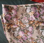 Vintage fabric piece for clothing, approx. 1.15 x 3.30 meters, polyester