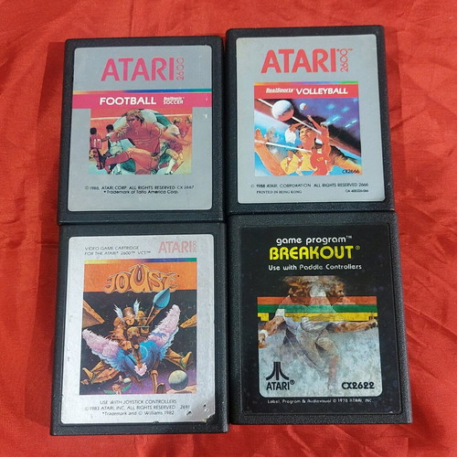 Atari 2600 games like new, pack of 4