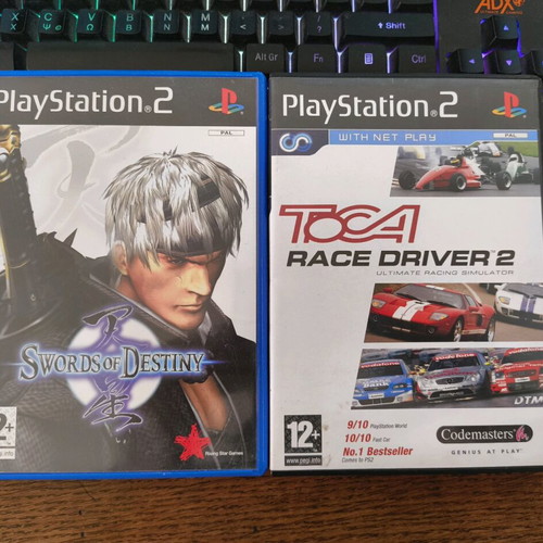 PS2 games Swords of Destiny and Toca Race Driver 2 like new