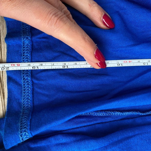 Blue long dress like new, size Small, viscose fabric