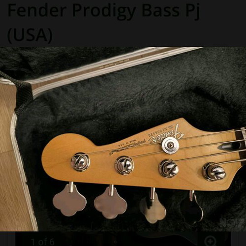 Fender Prodigy four-string bass like new, active, made in USA