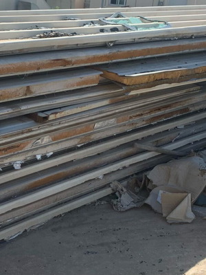 Used polyurethane sandwich insulation panels, various sizes