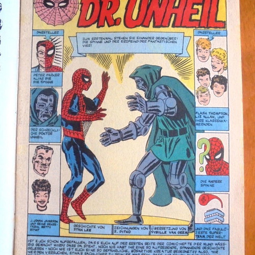 Spiderman #7 German edition used comic 1974