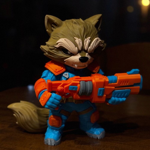 Rocket Raccoon collectible 3D handmade figure new