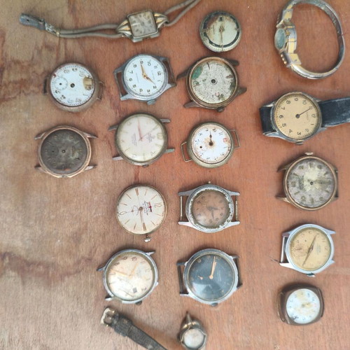 Old watches used, need repair, lot