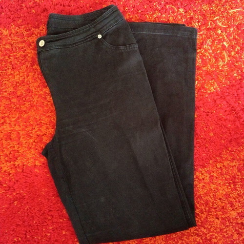 Black jeans used, elastic, size Large to 2XL