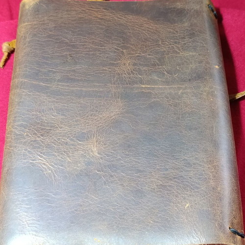Leather diary vintage brown color like new, refillable