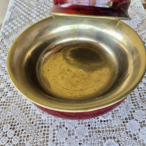 Traditional Tibetan bowls set of 2, made of tin