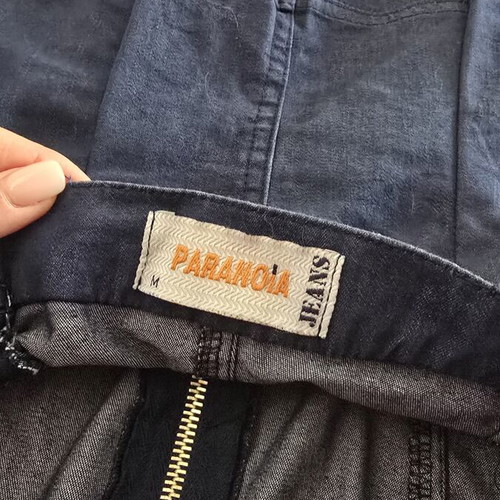 Strapless denim dress dark blue, like new, Paranoia