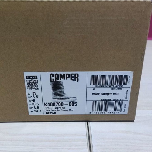 Camper Peu Terreno boots new, size 39, beige and brown nubuck