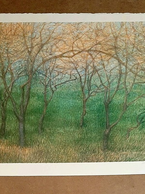 Ситопечат на Магда Сиамкури като нов, 1991, дървета и клони