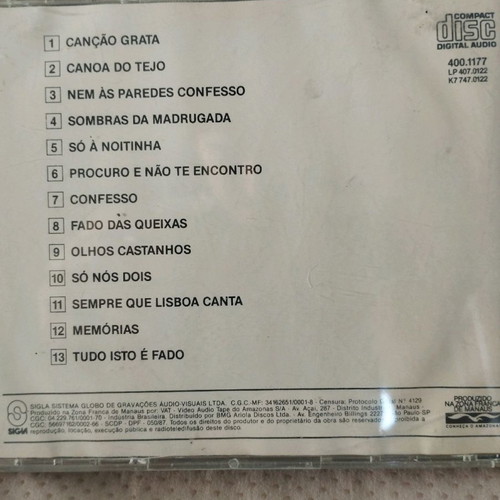 Fafá de Belém Meu Fado CD used, Latin