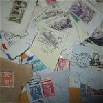 Λοτ 220 ξένα γραμματοσημα , αποκομμένα απο ταχυδρομημένους φάκελους
