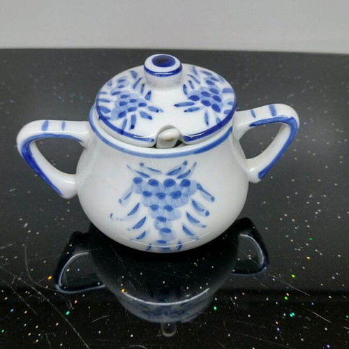 Delft Hand-Painted Table Accessories Set used