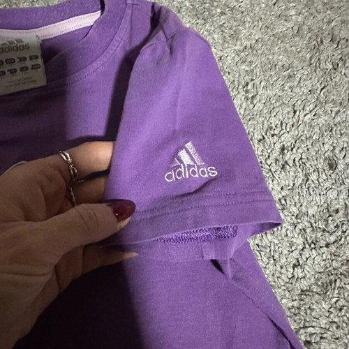 Adidas short-sleeve girls' t-shirt like new, size 128 cm