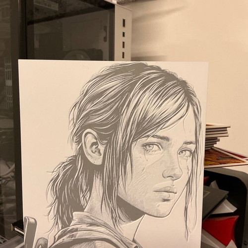The Last Of Us Ellie decorative art new, PLA material