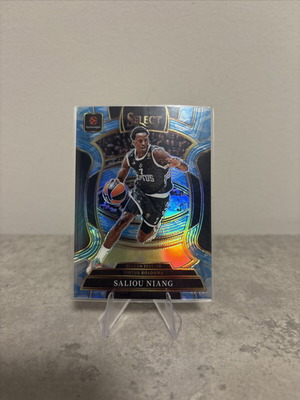 2025-26 Panini Select Euroleague Saliou Niang Concourse Blue Camo card /99
