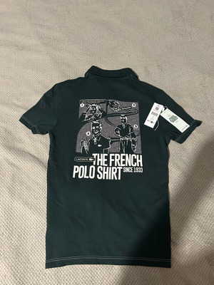 Lacoste polo shirt new, dark green, size S