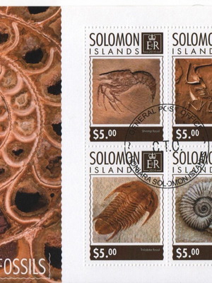 Απολιθώματα Fossils Minisheet 2014 Solomon Islands καινούργιο