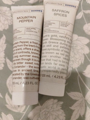 Korres aftershave balms, like new, pack of 2