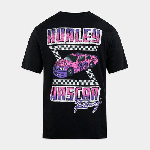 Hurley Nascar X Everyday Faster κοντομάνικο μπλουζάκι μαύρο καινούργιο, μέγεθος L
