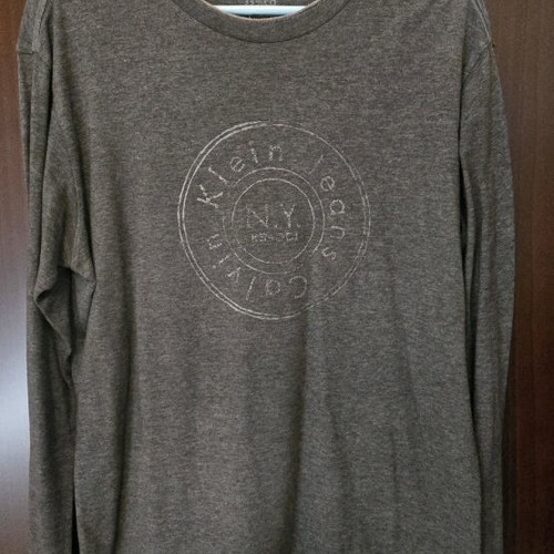 Calvin Klein long sleeve shirt used, gray, size L